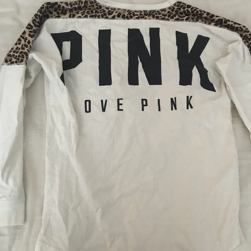Long Sleeve PINK Cheetah Print Spirit Jersey